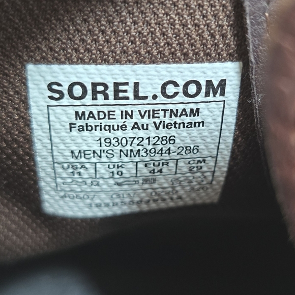 Sorel Kezar Men\'s Tall Lace Up Waterproof Leather Lug Sole Utility Boots Sz.11 main image 12